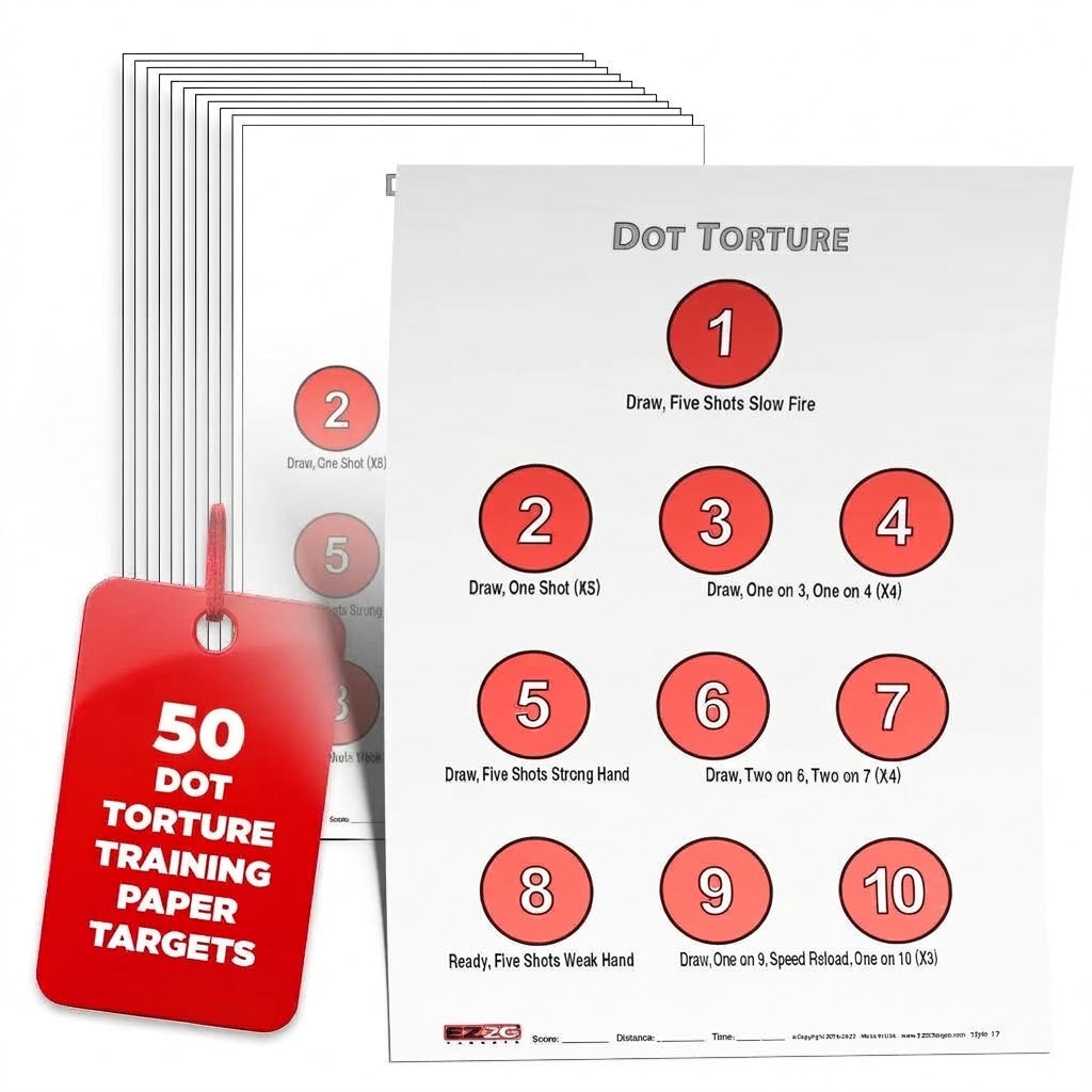 EZ2C Targets #17: Dot Torture Drill 11"x17" Paper Shooting Target USA MADE