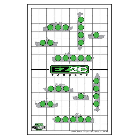 EZ2C Targets 22/RD9: Sink the Boats 11"x17" USA MADE Fun Paper Target