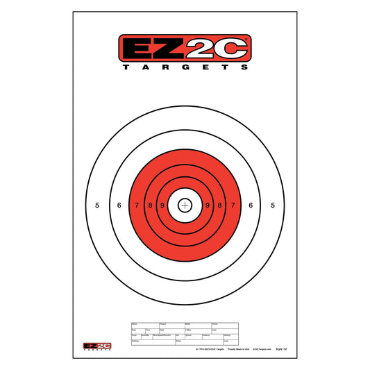EZ2C Targets #12: Paper Shooting Targets for B16 11"x17" USA MADE