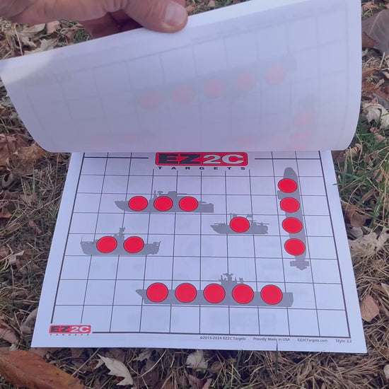 EZ2C Targets Style 22 Sink the Boats target tear-off pad video